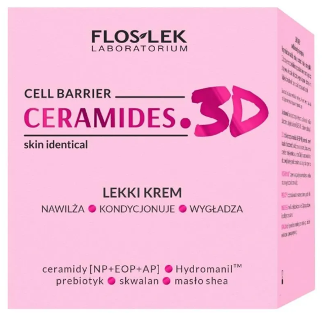 Krem lekki do twarzy Floslek Ceramides.3D z ceramidami 50 ml (5905043025735) - obraz 3