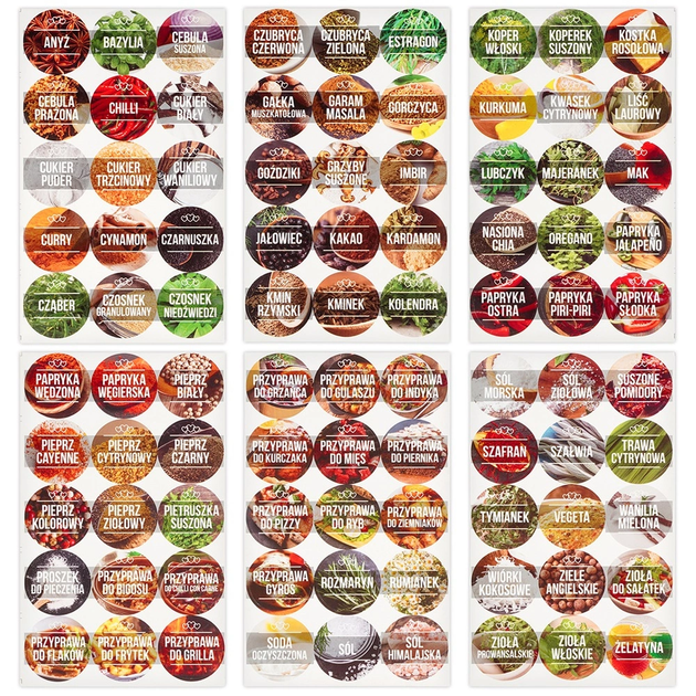 Zestaw pojemników do przechowywania Vilde z drewnianymi pokrywkami i naklejkami 24 szt (5904316491796) - obraz 4