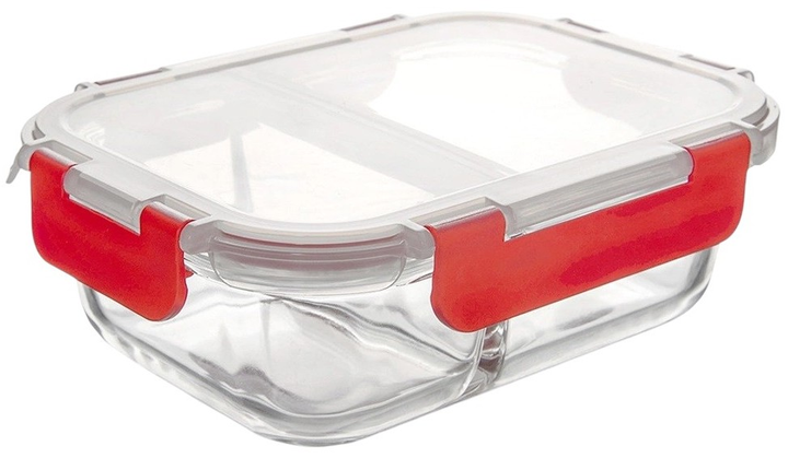 Контейнер для їжі Orion скляний з кришкою Прозорий 1.3 л (8592381204532) - зображення 1