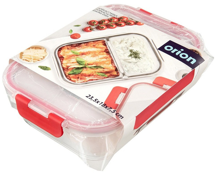 Контейнер для їжі Orion скляний з кришкою Прозорий 1.3 л (8592381204532) - зображення 4