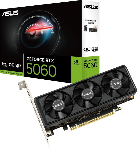Karta graficzna ASUS PCI-Ex GeForce RTX 5060 LP BRK OC 8GB GDDR7 (128bit) (2580/28000) (2 x HDMI, 1 x DisplayPort) (RTX5060-O8G-LP-BRK) - obraz 8