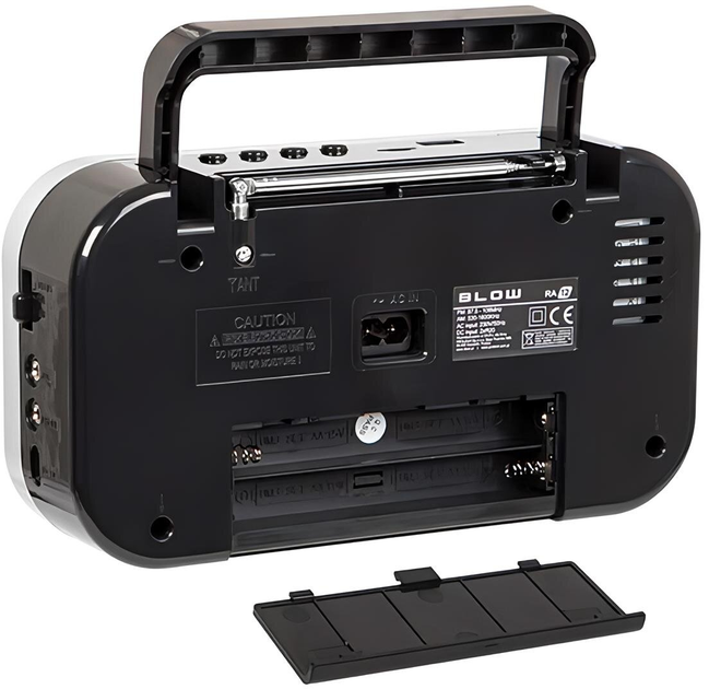 Radio przenośne analogowe Blow AM/FM RA12 Black/Silver (5900804145677) - obraz 5