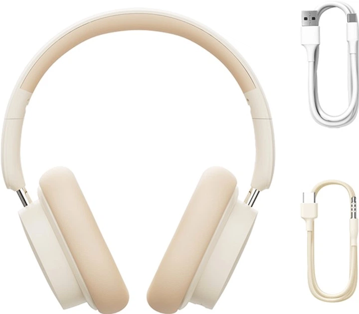 Беспроводные наушники Baseus Bowie D05 Wireless Headphones Creamy-White - изображение 5