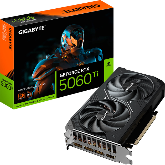 Відеокарта Gigabyte PCI-Ex GeForce RTX 5060 Ti WINDFORCE MAX OC 16GB GDDR7 (128bit) (2587/28000) (HDMI, 3 x DisplayPort) (GV-N506TWF2MAX OC-16GD) - зображення 10