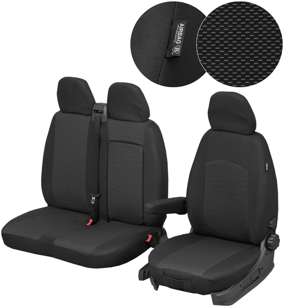 Pokrowce na siedzenie samochodowe Atra Fros do Renault Master III / Nissan NV400 / Opel Movano B od 2010 2 szt (5902288430218) - obraz 1