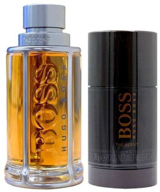 Zestaw męski Hugo Boss The Scent Woda toaletowa 100 ml + Dezodorant 70 g (3616305629838) - obraz 1