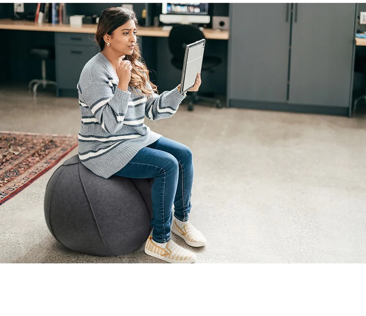 М'яч для сидіння SportVida SV-HE0013 75 см Синій - зображення 4