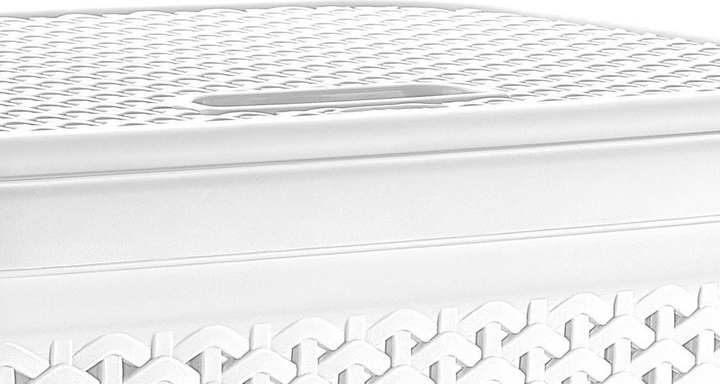 Kosz na pranie Orion plastikowy Biały 55 l (8592381172145) - obraz 3