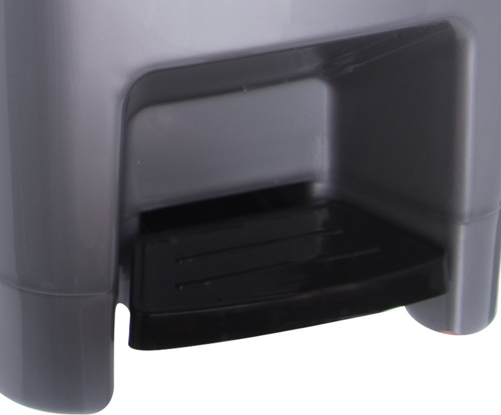 Сміттєвий бак Orion пластиковий з педаллю 10 л Сірий (8694064010949) - зображення 5