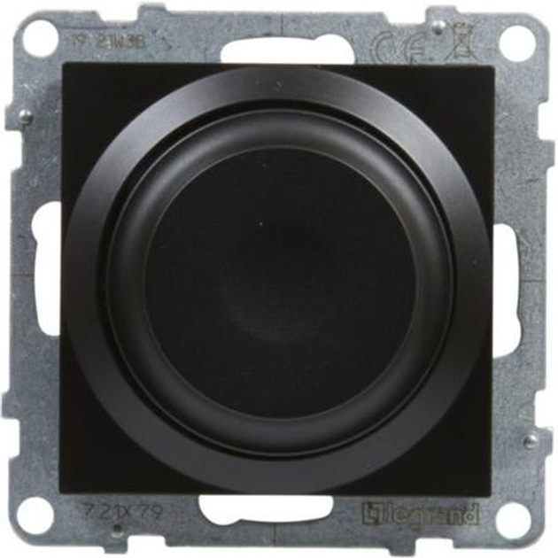 Світлорегулятор поворотний Legrand Suno всі навантаження 300 Вт Чорний 721479 (3414972050197) - зображення 1