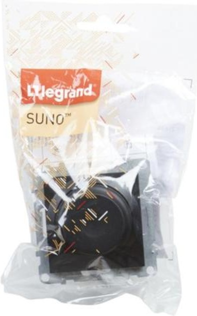 Світлорегулятор поворотний Legrand Suno всі навантаження 300 Вт Чорний 721479 (3414972050197) - зображення 5