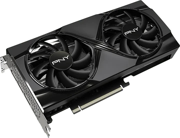 Karta graficzna PNY PCI-Ex GeForce RTX 5060 Ti VERTO Dual Fan 16GB GDDR7 (128bit) (2572/28000) (HDMI, 3 x DisplayPort) (VCG5060T16DFXPB1) - obraz 2