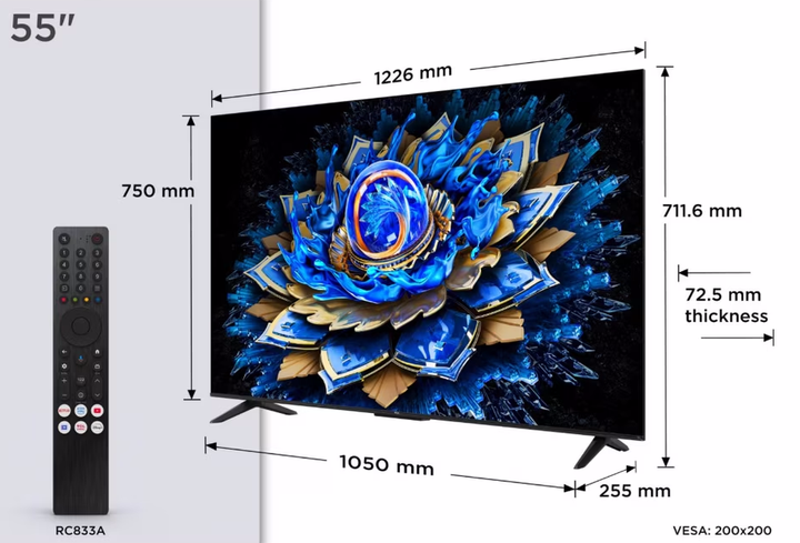 Телевізор TCL 55" QLED 55T69C (55T69C) - зображення 5