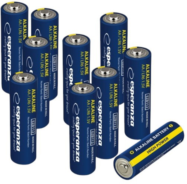 Baterie alkaliczne Esperanza AA 10 szt (5901299959787) - obraz 2