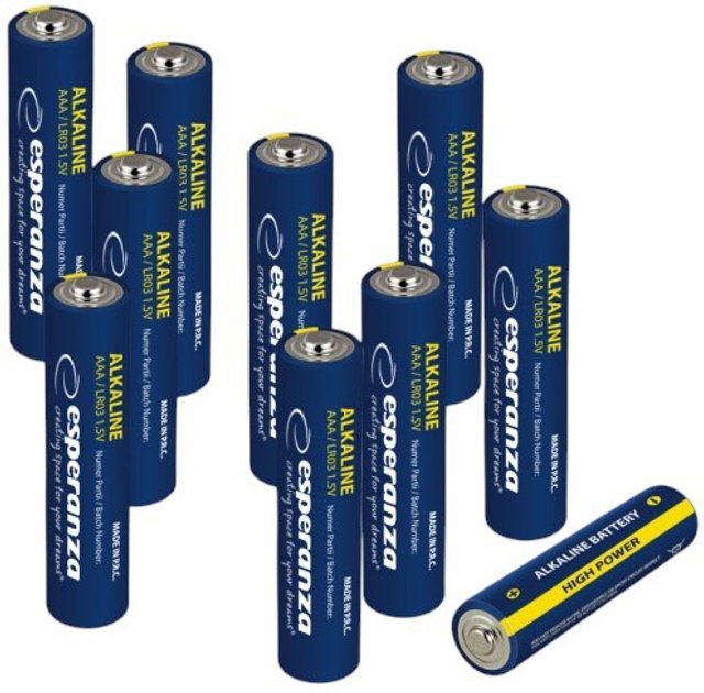 Baterie alkaliczne Esperanza AAA 10 szt (5901299959794) - obraz 2