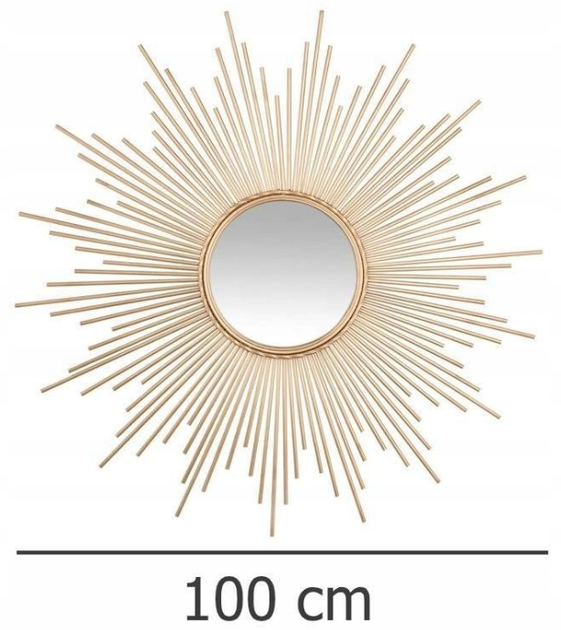 Декоративне дзеркало настінне Atmosphera 150647 GOLD SUN 98.5 cм (3560234479388) - зображення 3