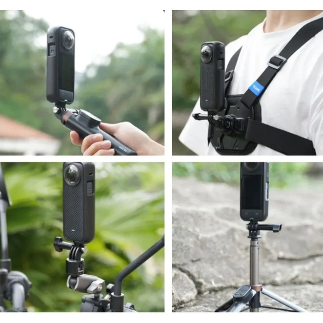 Рамка Telesin S6-CRF-01-TIS для екшн-камер Insta360 X4 пластик 1/4" - зображення 2
