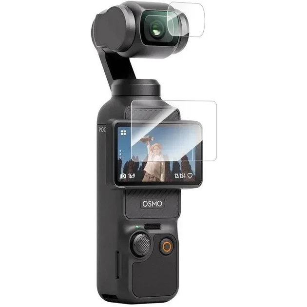 Защитное стекло для DJI OSMO POCKET 3 на дисплей и объектив от TELESIN код S6-FLM-01-TDJ (126) - Фото 2 Защитное стекло для DJI OSMO POCKET 3 на дисплей и объектив от TELESIN код S6-FLM-01-TDJ (126) - изображение 2