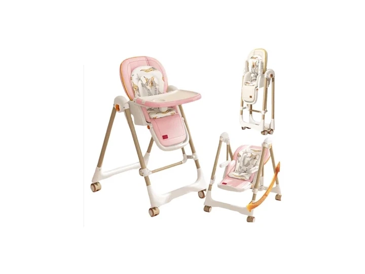Стільчик-шезлонг для годування 2в1 Kidilo Baby Chair Z901 pink (11