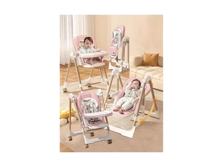 Стільчик-шезлонг для годування 2в1 Kidilo Baby Chair Z901 pink (11