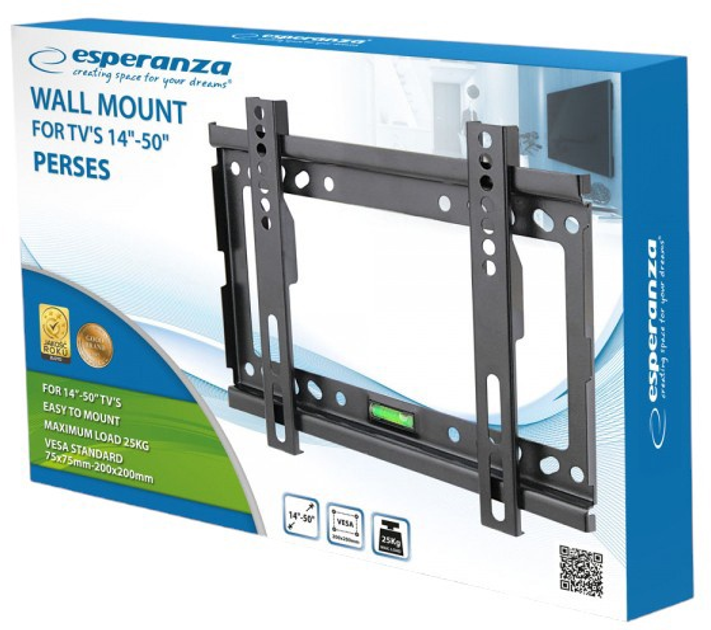 Настінне кріплення Esperanza Perses 14"-50" (5901299958971) - зображення 6