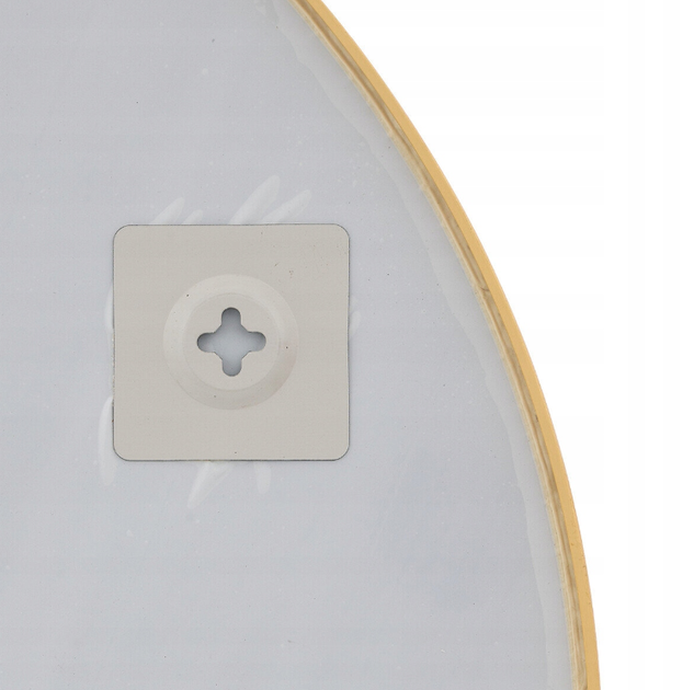 Lustro wiszące Atmosphera okrągle metalowa rama 70 cm Złote (5902973448399) - obraz 3