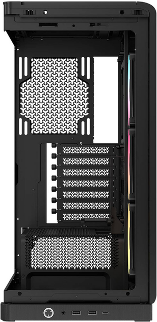 Корпус Corsair Frame 4500X LX-R RGB iCUE LINK Panoramic Glass Mid-Tower Black (CC-9011316-WW) - зображення 11