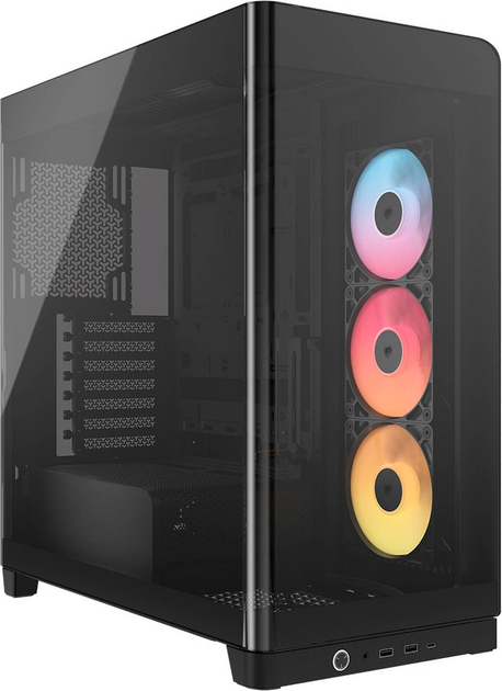 Корпус Corsair Frame 4500X RS-R ARGB Panoramic Glass Mid-Tower Black (CC-9011314-WW) - зображення 1