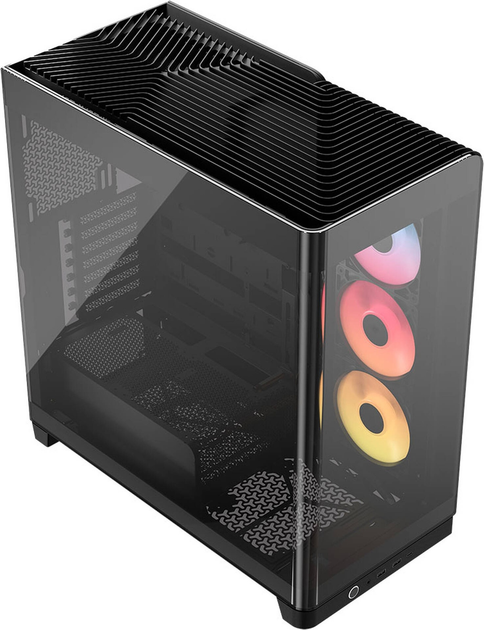 Корпус Corsair Frame 4500X RS-R ARGB Panoramic Glass Mid-Tower Black (CC-9011314-WW) - зображення 3