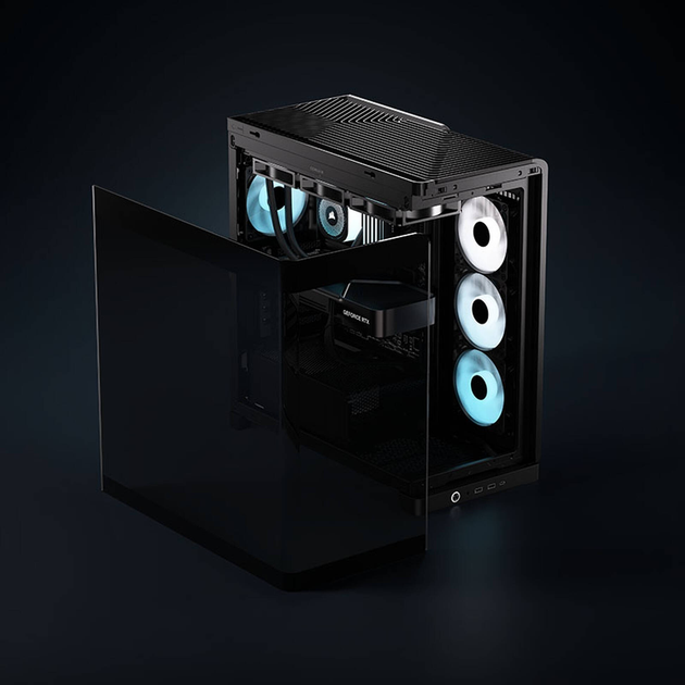 Корпус Corsair Frame 4500X RS-R ARGB Panoramic Glass Mid-Tower Black (CC-9011314-WW) - зображення 18