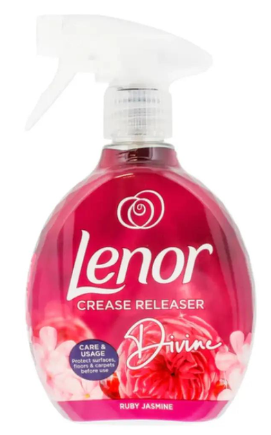 Спрей для разглаживания складок на одежде Lenor Crease Releaser Ruby Jasmine 500мл - изображение 3
