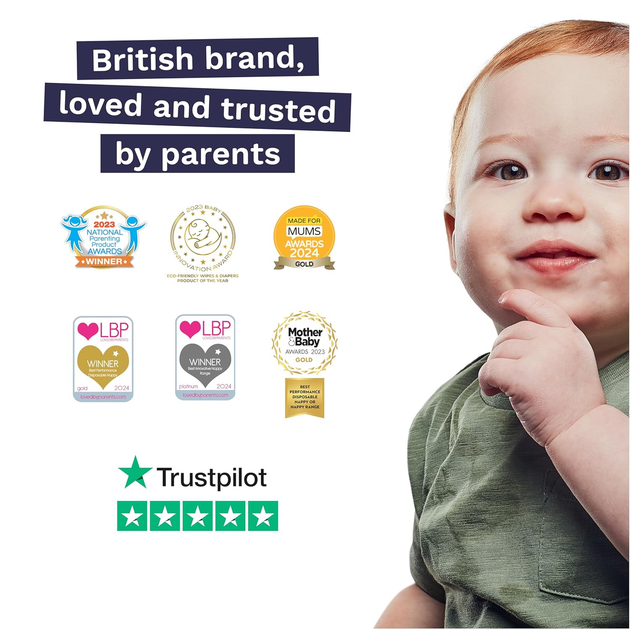 Підгузки-трусики Pura Eco Nappy Pants 8 (19+кг) 15шт - Фото 11 Підгузки-трусики Pura Eco Nappy Pants 8 (19+кг) 15шт - зображення 11