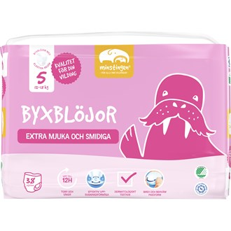 Подгузники-трусики minstingen Byxblöjor Швеция 5 (12-18кг) 38шт - Фото 1 Подгузники-трусики minstingen Byxblöjor Швеция 5 (12-18кг) 38шт - изображение 1