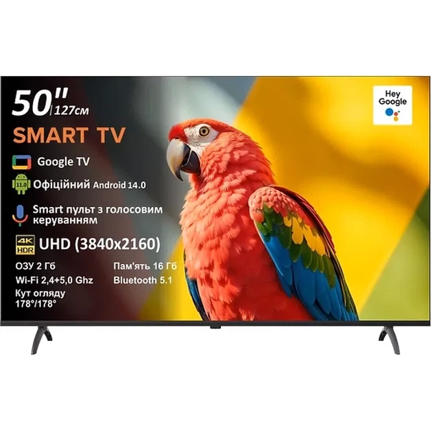 LED-телевізор PRIME Technics PT 50U16SG14FR - Фото 1 LED-телевізор PRIME Technics PT 50U16SG14FR - изображение 1