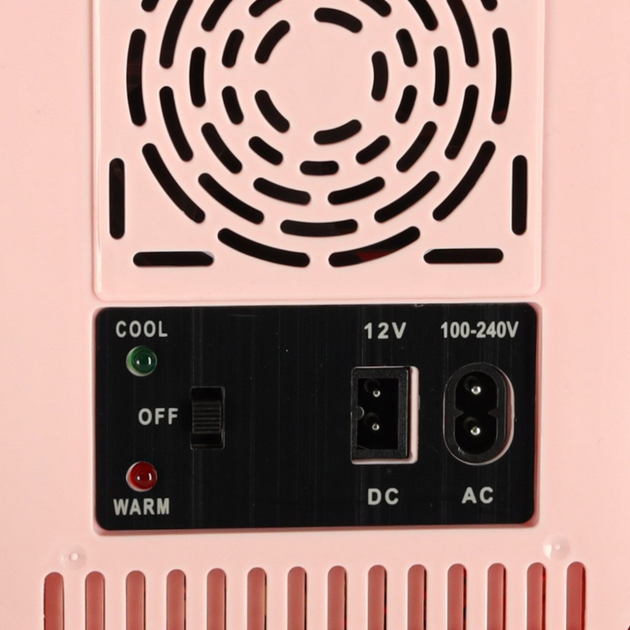 Mini lodówka turystyczna Ikonka 4 l 12 V/220 V Różowa (5903039767515) - obraz 11