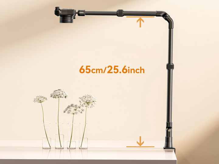 Настільний тримач для камери смартфона Ulanzi ZJ02 C-clip Folding Bracket алюмінієвий 98 см - Фото 6 Настільний тримач для камери смартфона Ulanzi ZJ02 C-clip Folding Bracket алюмінієвий 98 см - зображення 6