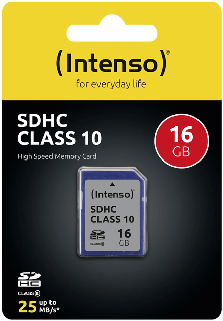 Карта пам'яті Intenso SDHC 16GB Class 10 (3411470) - зображення 2