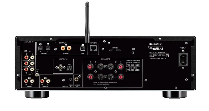 AV-Ресивер Yamaha R-N800A Black + Фронтальні акустичні колонки Yamaha NS-777 - изображение 2