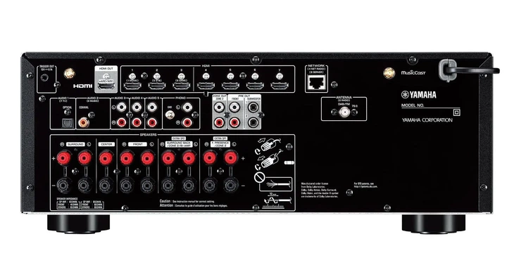 Стереосистема Yamaha MusicCast RX-V6A + Фронтальні акустичні колонки Indiana Line Nota 550x - изображение 4