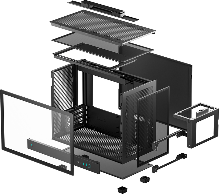 Obudowa DeepCool CH160 Plus Black (R-CH160-BKNGM0-G) - obraz 10