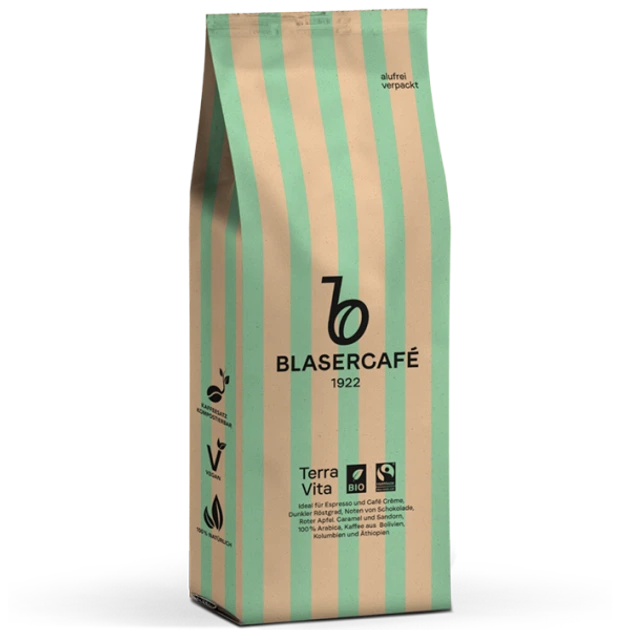 Кофе в зернах жареный Blasercafe Terra Vita Bio (250 г) - Фото 1 Кофе в зернах жареный Blasercafe Terra Vita Bio (250 г) - изображение 1