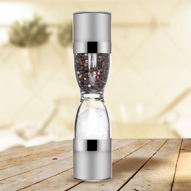 Млин Orion сталевий подвійний срібний 22 см (8592381121778) - зображення 7