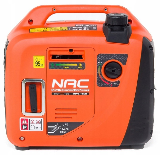 Inwertowy generator benzynowy Nac 1.2 kW 230 V GIG-11-SE (5902490783867) - obraz 3