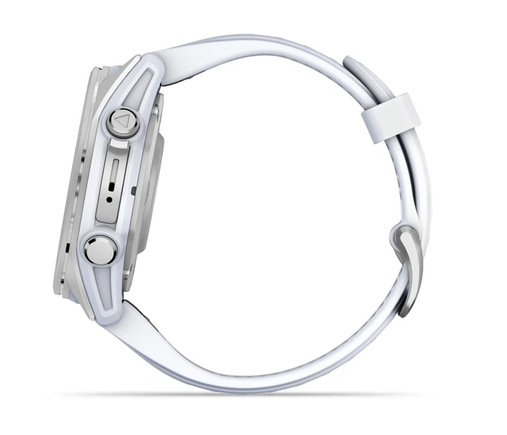 Спортивний годинник Garmin Fenix 8 43mm AMOLED Silver with Whitestone Silicone Band (010-02903-00) - изображение 2