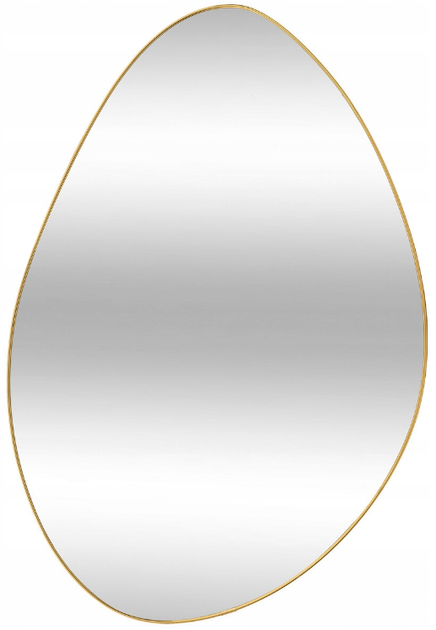 Lustro wiszące Atmosphera ROMAN asymetryczne MDF 40 x 60 cm Złote (3560232962011) - obraz 1
