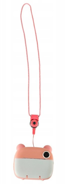 Миттєва камера дитяча KIK Термопринтер, карта 32 ГБ 1080p Рожевий Ведмедик (5903039753440) - зображення 8