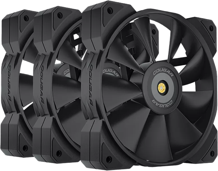 Zestaw 3 wentylatorów Cougar MHP 120 Black (CGR-CF-MHP12HB3) - obraz 1