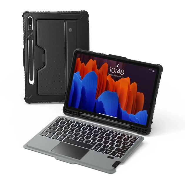 Чехол с клавиатурой Nillkin для планшета Samsung Galaxy Tab S7 Plus S7 FE S8 Plus S9 Plus 12.4'' с тачпадом и подсветкой - Фото 1 Чехол с клавиатурой Nillkin для планшета Samsung Galaxy Tab S7 Plus S7 FE S8 Plus S9 Plus 12.4'' с тачпадом и подсветкой - изображение 1