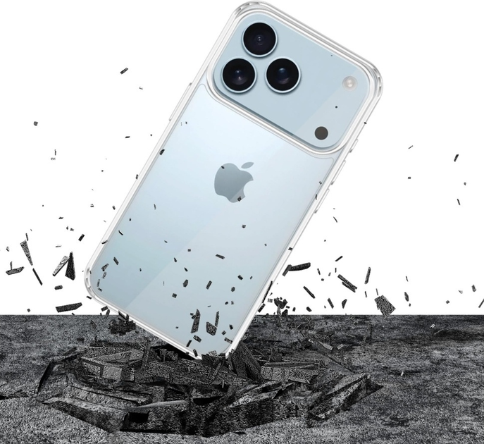 Etui plecki 3MK Armor Case do Apple iPhone 17 Pro Transparent (5903108664820) - obraz 4