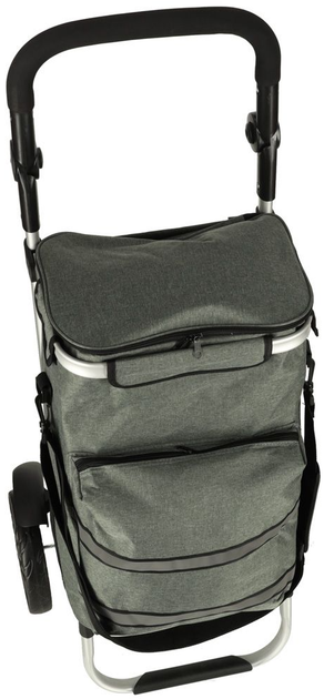 Сумка-візок для покупок Icon з рамою 40 л Сірий (5903039766099) - зображення 3